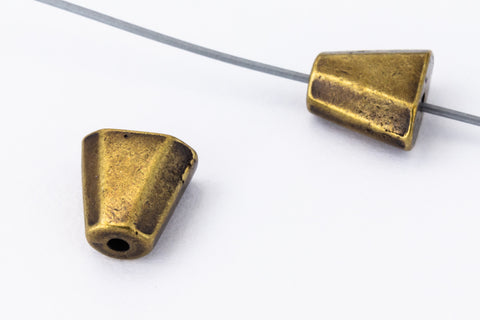 7mm Antique Brass TierraCast Trapezoid Bead (20 Pcs) #CK726-General Bead