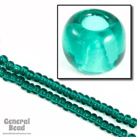 5/0 Transparent Blue Zircon Czech Seed Bead (40 Gm, 1/2 Kilo) #CSA023-General Bead