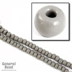 5/0 Opaque Grey Czech Seed Bead (40 Gm, 1/2 Kilo) #CSA024-General Bead