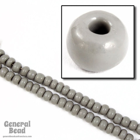 5/0 Opaque Grey Czech Seed Bead (40 Gm, 1/2 Kilo) #CSA024-General Bead