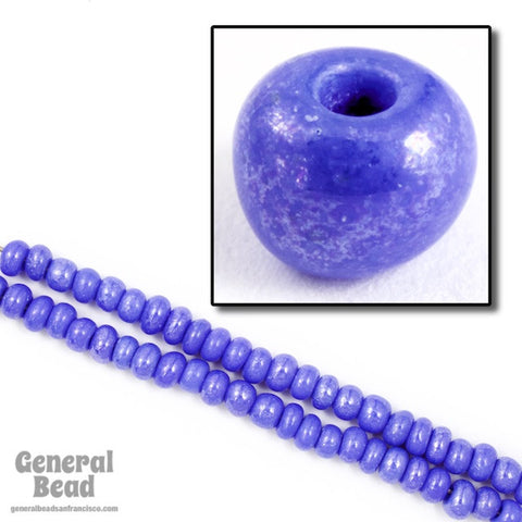 5/0 Opaque Luster Blue Czech Seed Bead (40 Gm) #CSA058-General Bead