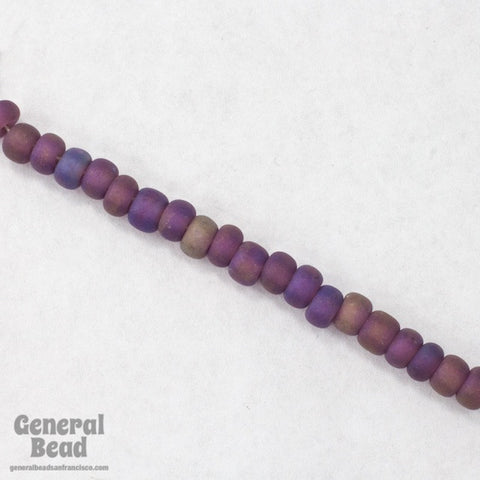 5/0 Matte Transparent Amethyst AB Czech Seed Bead (20 Gm, 1/2 Kilo) #CSA094-General Bead