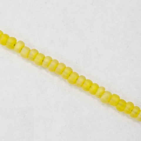 11/0 Matte Transparent Yellow AB Czech Seed Bead (1/2 Kilo) Preciosa #81010M