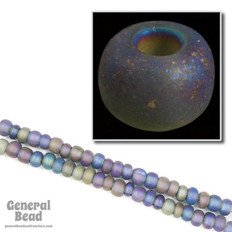 5/0 Matte Grey AB Czech Seed Bead (20 Gm, 1/2 Kilo) #CSA100-General Bead