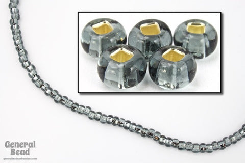 6/0 Silver Lined Black Diamond Seed Bead (40 Gm, 1/2 Kilo) #CSB037-General Bead