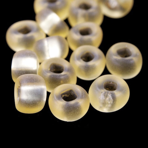 8/0 Matte Silver Lined Topaz Czech Seed Bead (1/2 Kilo) #BL006M