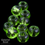 6/0 Transparent Lime Seed Bead (40 Gm, 1/2 Kilo) #CSB096-General Bead