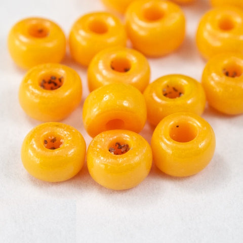 8/0 Opaque Tangerine Czech Seed Bead (1/2 Kilo) #BL110