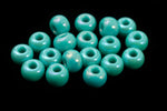 11/0 Opaque Green Turquoise AB Czech Seed Bead (1/2 Kilo) #BL496
