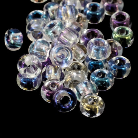 6/0 Crystal AB Czech Seed Bead (40 Gm, 1/2 Kilo) #CSB017