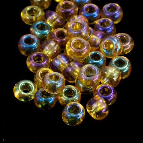 10/0 Transparent Topaz AB Czech Seed Bead (1/2 Kilo) #BL078