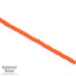 8/0 Transparent Orange Czech Seed Bead (20 Gm, 1/2 Kilo) #CSD053-General Bead