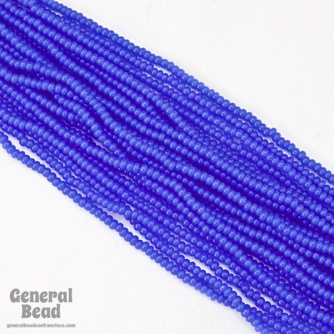 10/0 Opal Transparent Blue Czech Seed Bead (10 Gm, Hank, 1/2 Kilo) #CSF061-General Bead