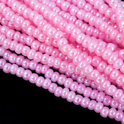9/0 Pearl Pink Czech Seed Bead (1/2 Kilo) Preciosa #37177