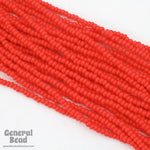 11/0 Opaque Chinese Red Czech Seed Bead (10 Gm, Hank, 1/2 Kilo) #CSG010-General Bead