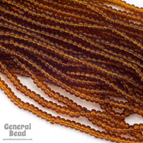 11/0 Transparent Mahogany Czech Seed Bead (10 Gm, Hank, 1/2 Kilo) #CSG113-General Bead