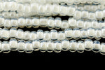 11/0 White Lined Crystal Czech Seed Bead (10 Gm, Hank, 1/2 Kilo) #CSG152-General Bead