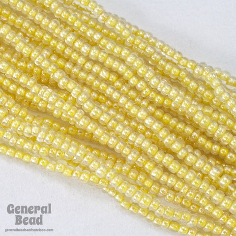 11/0 Yellow Lined Crystal Czech Seed Bead (10 Gm, Hank, 1/2 Kilo) #CSG177-General Bead