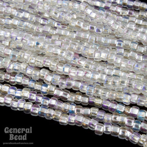 11/0 Silver Lined Crystal AB Czech Seed Bead (10 Gm, Hank, 1/2 Kilo) #CSG293-General Bead