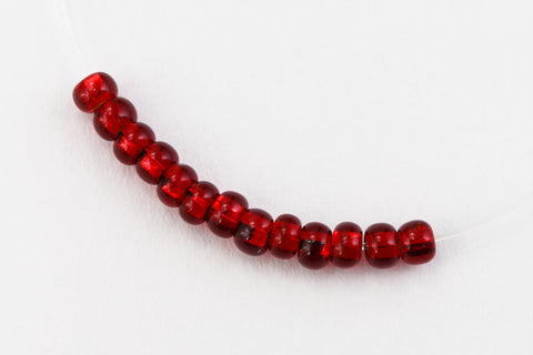 10/0 Silver Lined Burnt Red Czech Seed Bead (1/2 Kilo) Preciosa #97120