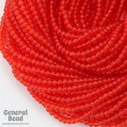 12/0 Transparent Chinese Red Czech Seed Bead (10 Gm, Hank, 1/2 Kilo) #CSH051-General Bead
