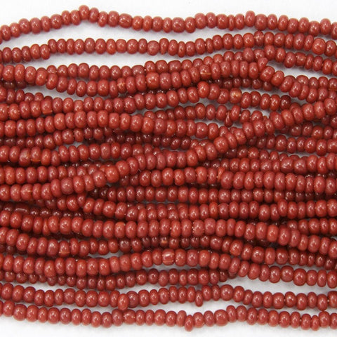 14/0 Opaque Mahogany Czech Seed Bead-General Bead