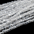 9/0 Luster Transparent Crystal 3-Cut Czech Seed Bead (5 Gm, Hank, 10 Hanks) #CSP011