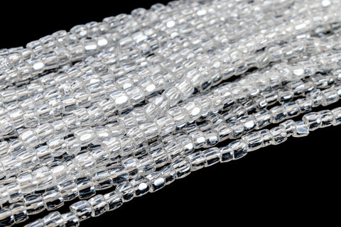 9/0 Luster Transparent Crystal 3-Cut Czech Seed Bead (5 Gm, Hank, 10 Hanks) #CSP011