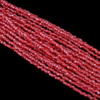 9/0 Luster Opaque Chinese Red 3-Cut Czech Seed Bead (10 Hanks) Preciosa #98170