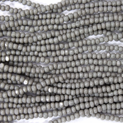 11/0 Opaque Gray Charlotte Cut Seed Bead (1/2 Kilo) Preciosa #43020