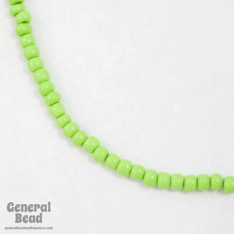 4/0 Opaque Lime Green Czech Seed Bead-General Bead