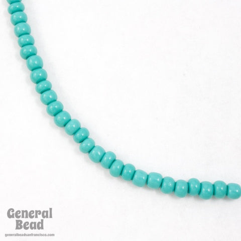4/0 Opaque Green Aqua Czech Seed Bead-General Bead