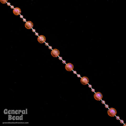 Orange AB Faceted Bead Strand for Curtain-General Bead