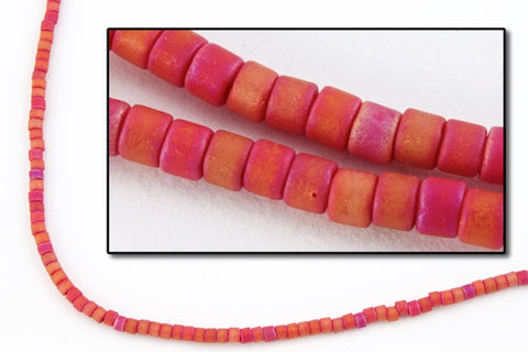 DBS362- 15/0 Matte Metallic Red Iris Miyuki Delica Beads (5 Gm, 50 Gm, 250 Gm)