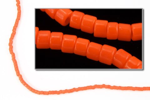 DBS722- 15/0 Opaque Orange Miyuki Delica Beads (5 Gm, 50 Gm, 250 Gm)