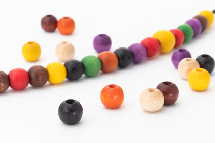 5mm Wood Bead Color Mix #DXA002