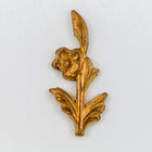 6mm x 15mm Vintage Raw Brass Flower Filigree (2 Pcs) #FIA100-General Bead