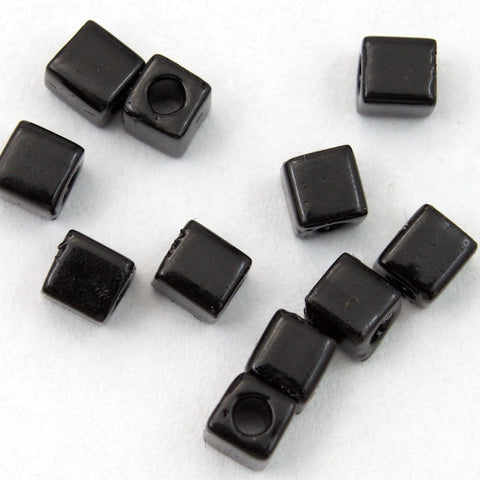 3mm Black Cube Bead-General Bead
