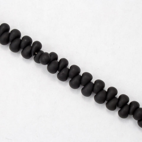 4mm Matte Black Magatama Bead-General Bead