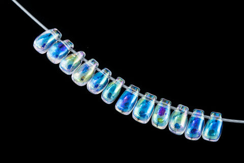 LDP-250 3mm x 5.5mm Transparent Crystal AB Miyuki Drop Beads-General Bead
