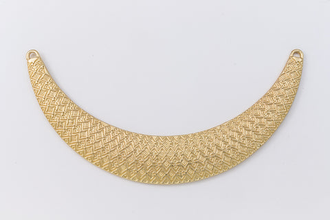 98mm Matte Gold Textured Collar Pendant #MFA168-General Bead
