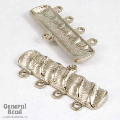 32mm Silver Tone Four Loop End Bar-General Bead