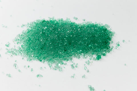 Transparent Green Glass Microbeads