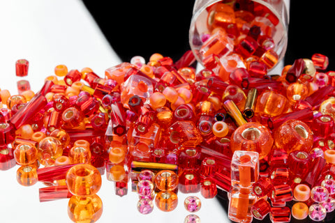 Miyuki Seed Bead Multi Mix in Fire Opal (10 Gm, 125 Gm, 250 Gm) #MM-011