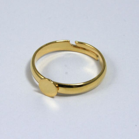 Small Gold Ring Base-General Bead