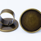 30mm Antique Brass Ring Base #MRA021-General Bead