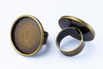 30mm Antique Brass Ring Base #MRA021-General Bead