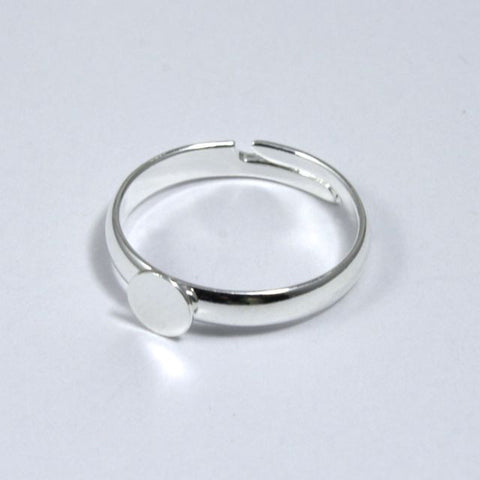 Small Silver Ring Base-General Bead