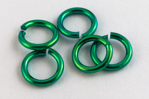 5mm Green Niobium Jump Ring 20 Gauge #NFB015-5-General Bead