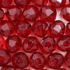 Transparent Ruby Quality Plastic Faceted Bead-General Bead